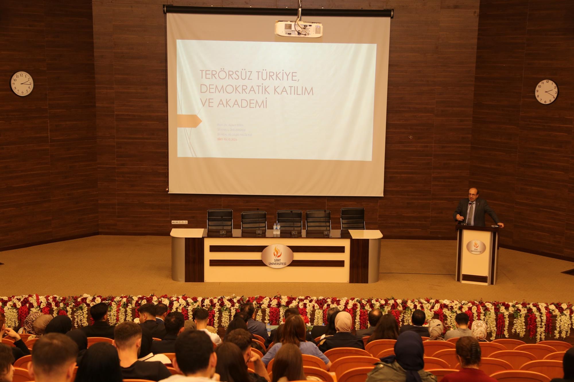 Fakültemizde “Terörsüz Türkiye, Demokratik Katılım ve Akademi” Konferansı Düzenlendi!